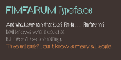 Fimfarum Font Poster 2