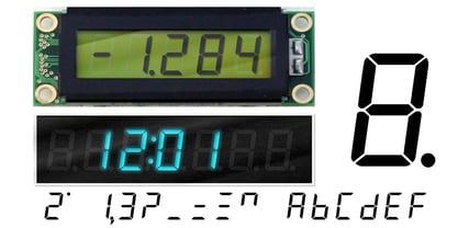 An Electronic Display LED LCD  LED7 Seg 3 Fuente Póster 1