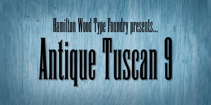 HWT Antique Tuscan 9 Font Poster 1