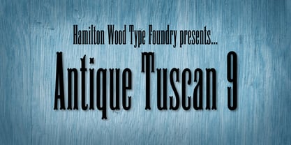 HWT Antique Tuscan 9 Fuente Póster 1