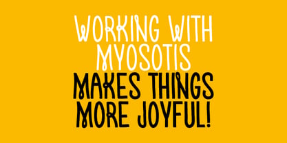 Myosotis Regular Font Poster 4