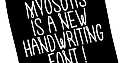 Myosotis Regular Font Poster 7