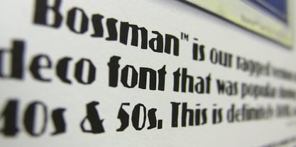 Bossman Font Poster 2
