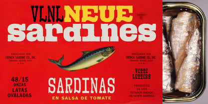 VLNL Neue Sardines Font Poster 2