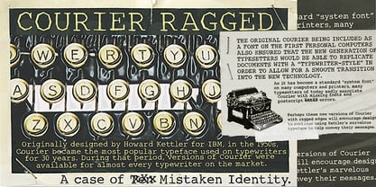 Courier Ragged Font Poster 4