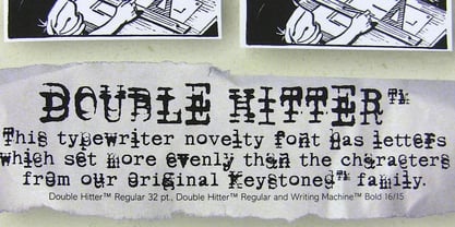Double Hitter Font Poster 2