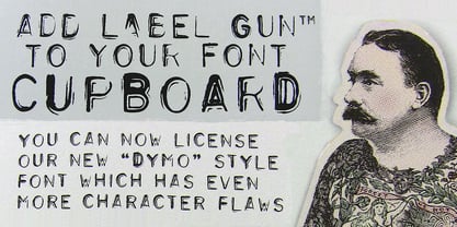 Label Gun Font Poster 2