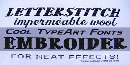 Letterstitch Plain Font Poster 1