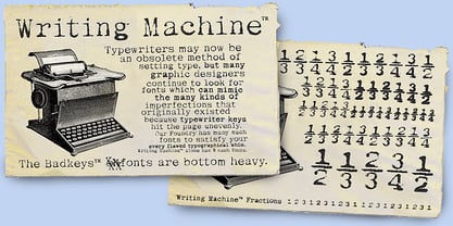 Writing Machine Font Poster 5