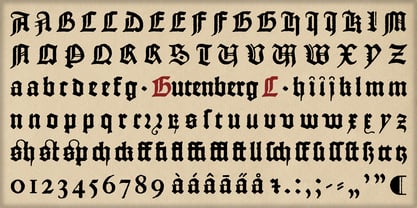 Gutenberg C Fuente Póster 3