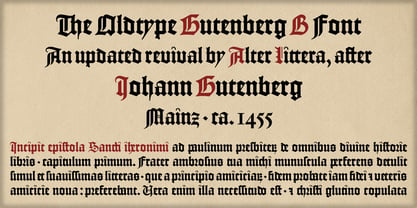 Gutenberg B Font Poster 2