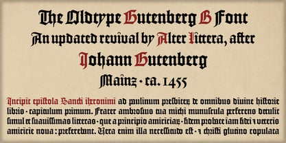 Gutenberg B Fuente Póster 2