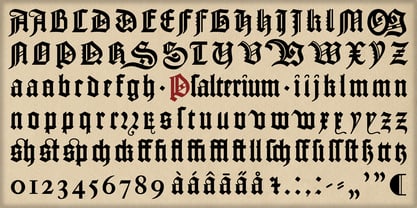 Psalterium Font Poster 3