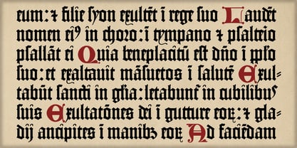 Psalterium Font Poster 5