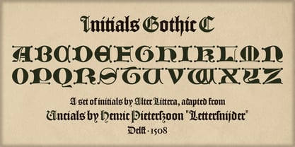 Initials Gothic C Font Poster 2