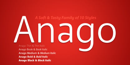 Anago Font Poster 1