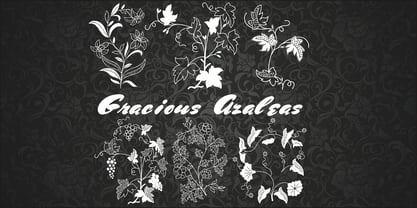Gracious Azaleas Font Poster 6