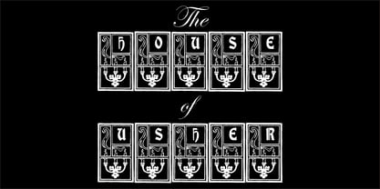 The House Of Usher Font Poster 1