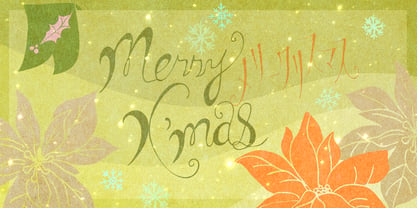 Christmas Card Font Poster 1