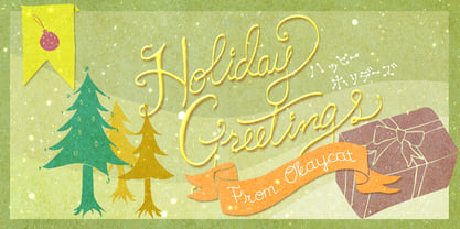 Christmas Card Font Poster 2