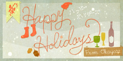 Christmas Card Font Poster 3