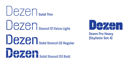 Dezen Solid Font Poster 2