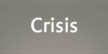 Crisis Font Poster 1