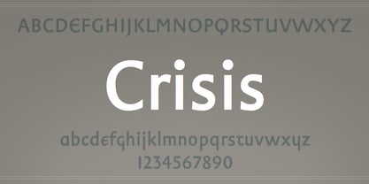Crisis Font Poster 2