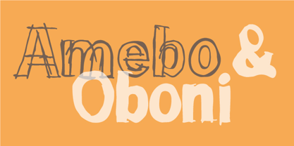 Amebo & Oboni Font Poster 1