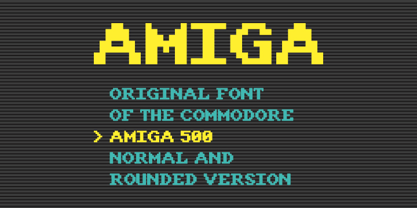Amiga Font Poster 2