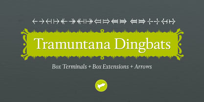 Tramuntana Dingbats Font Poster 1