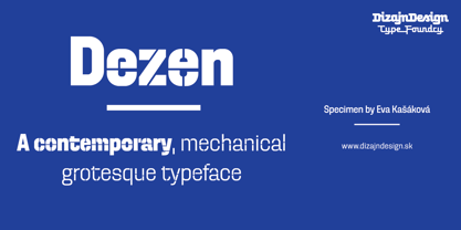 Dezen Stencil 02 Font Poster 1