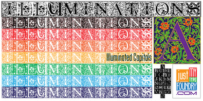 Illuminations Woodcut Font Poster 1