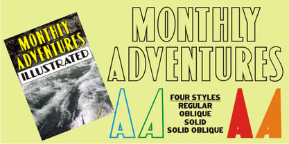Monthly Adventures JNL Font Poster 1