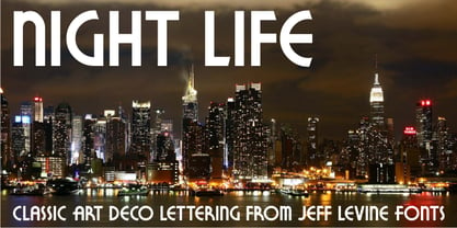 Night Life JNL Font Poster 1