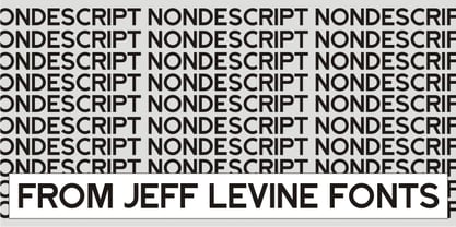 Nondescript JNL Font Poster 1