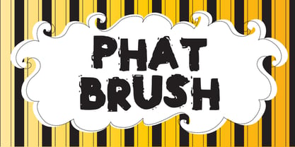 Phat Brush Fuente Póster 1