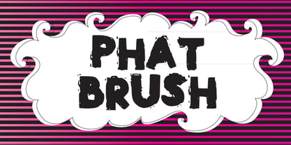 Phat Brush Fuente Póster 2