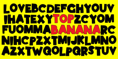 Top Banana Font Poster 1