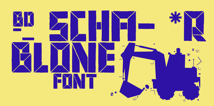 BD Schablone Font Poster 1