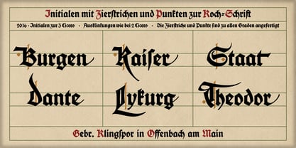 Deutsche Schrift Fuente Póster 5