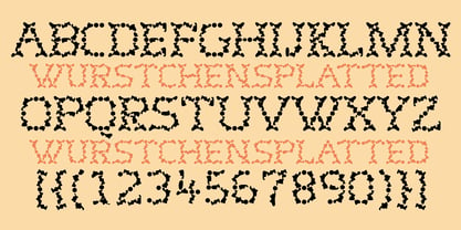 Wurstchen Font Poster 2