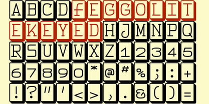 FeggoliteKeyed Font Poster 3