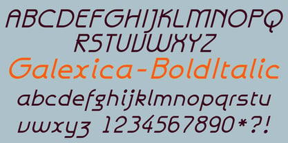 Galexica Font Poster 7