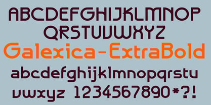 Galexica Font Poster 9