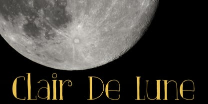 Clair De Lune Font Poster 5