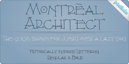 Montreal Architect Px Font Poster 1