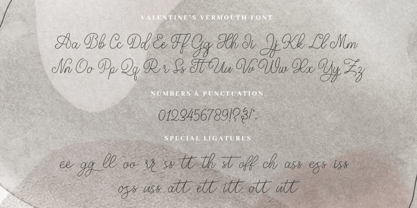 Valentines Vermouth Font Poster 8