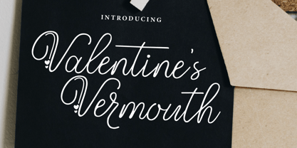 Valentines Vermouth Font Poster 1