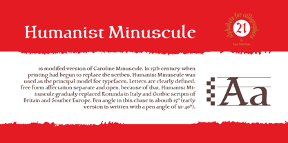 Cal Humanist Minuscule Font Poster 1